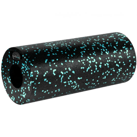 Масажний ролик (роллер) гладкий PowerPlay PP-4348 2 in 1 EPP Foam Roller Чорно/Блакитний (33x14см.) Кам'янське