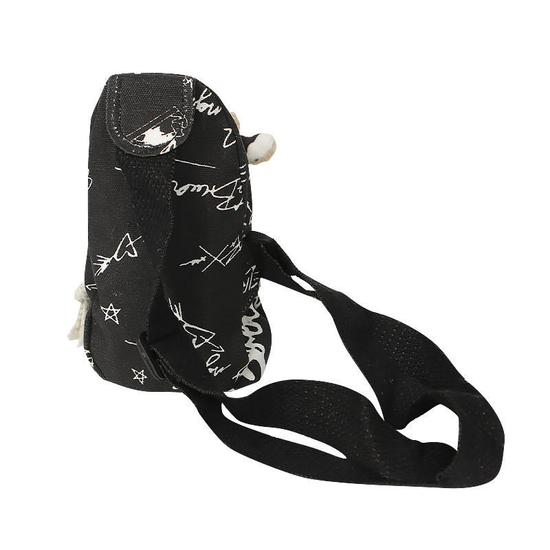 Детская нагрудная сумка рюкзак A-407 Cow на одно отделение с ремешком Black Киев - изображение 2