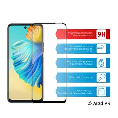 Стекло защитное ACCLAB Full Glue Tecno Camon 17P (1283126515828) Винница
