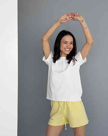 Базова футболка жіноча однотонна Молочний XL Харків