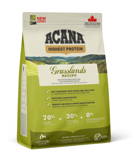 Acana Grasslands Recipe (Акана Грасслэндс Рецип Ягненок) сухой корм для собак всех пород на всех стадиях жизни 2 кг. Запорожье - изображение 1