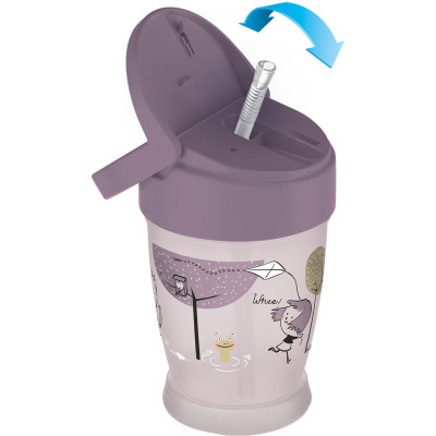 Поїльник-непроливайка Lovi Lovely Girl із силіконовою трубочкою 250 мл (35/354girl) Вінниця - фото 2