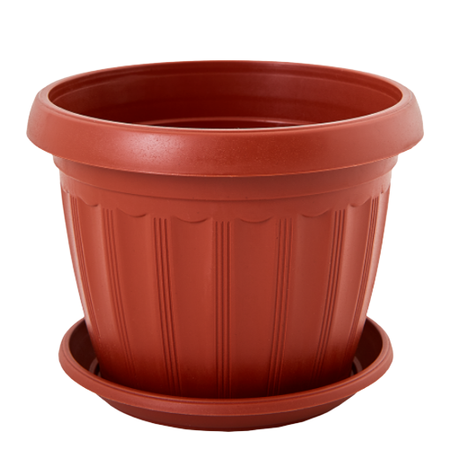 Вазон Терра з підставкою 10*8см теракот Алеана Житомир - изображение 1