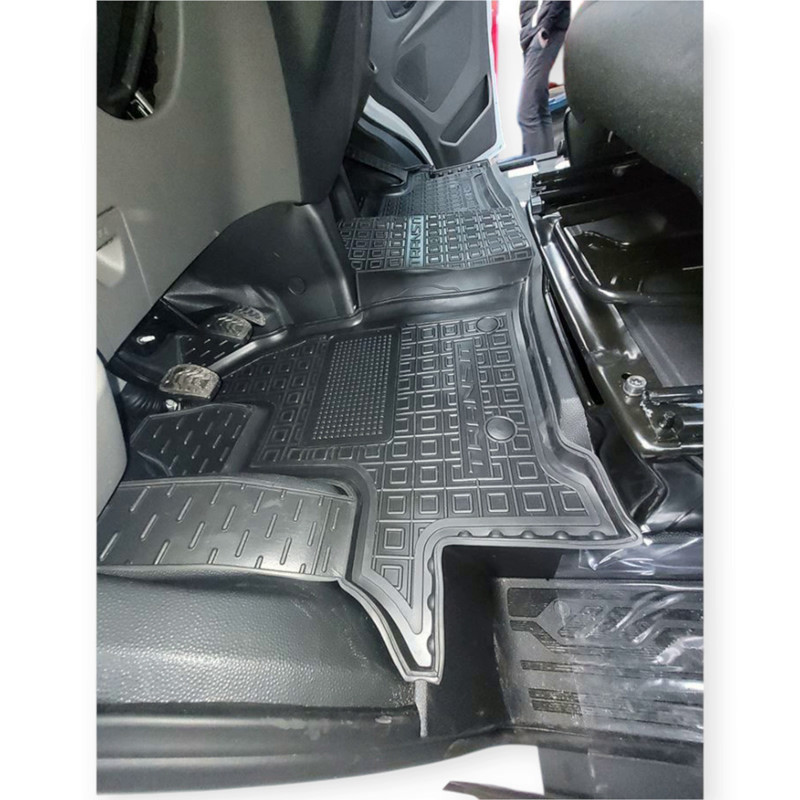 Коврики Форд transit 2014-> 1+1 борт 2,5см, с перемычкой салона Мукачево - изображение 1