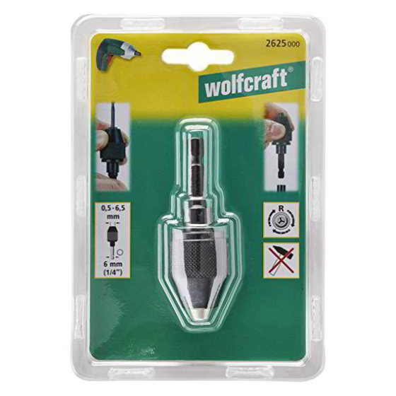Швидкозатискний свердлильний патрон 6,5 мм 1/4" Wolfcraft (2625000) Київ