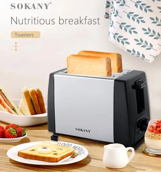 Тостер HJT-016 600-700 Вт с лотком для крошек, кнопкой выключения и равномерным поджариванием хлеба Одесса - изображение 1