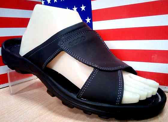 Мужские кожаные шлепки ,производство Польши.p.41(26.5см) Киев