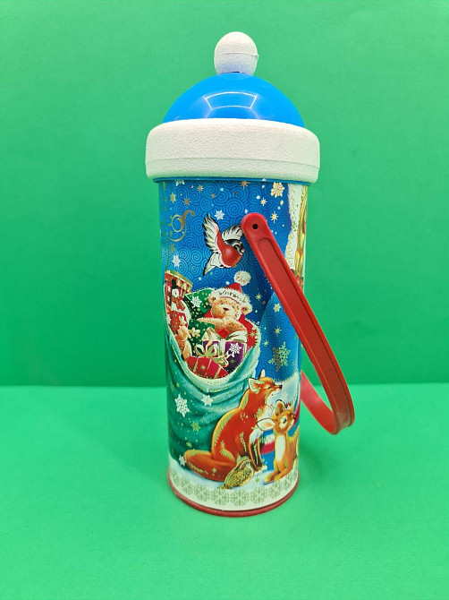 Новогодний тубус для конфет  средний /Снегурочка(d-87*205mm) (1 шт) Харьков - изображение 2