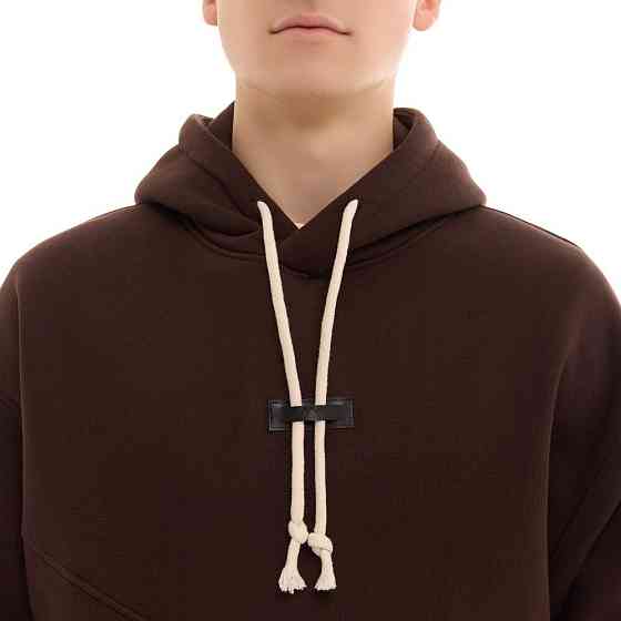 Шоколадний чоловічий спортивний костюм осінь/зима з капюшоном Pobedov Space Київ