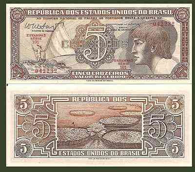 Бразилія/Brazil 5 Cruzeiros (1961-62) Pick166a UNC Полтава
