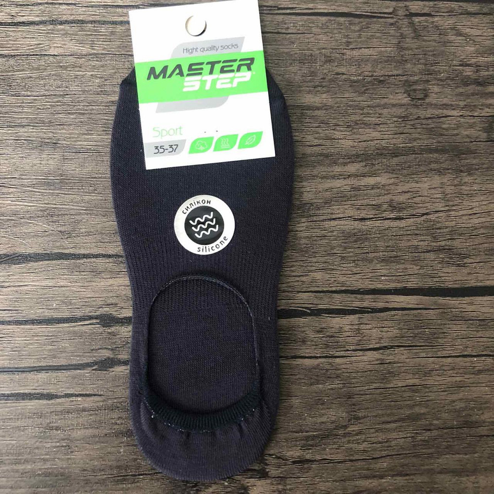 Підслідники жіночі однотонні з силіконом на п'яті Master Step 35-39 арт.484 у кольорах Чернівці - фото 5