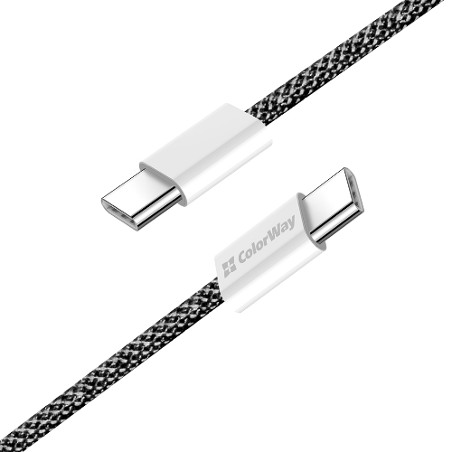 Кабель USB PD Type-C/Type-C ColorWay CW-CBPDCC061-BK 3,0A 60W 1м чорний Житомир