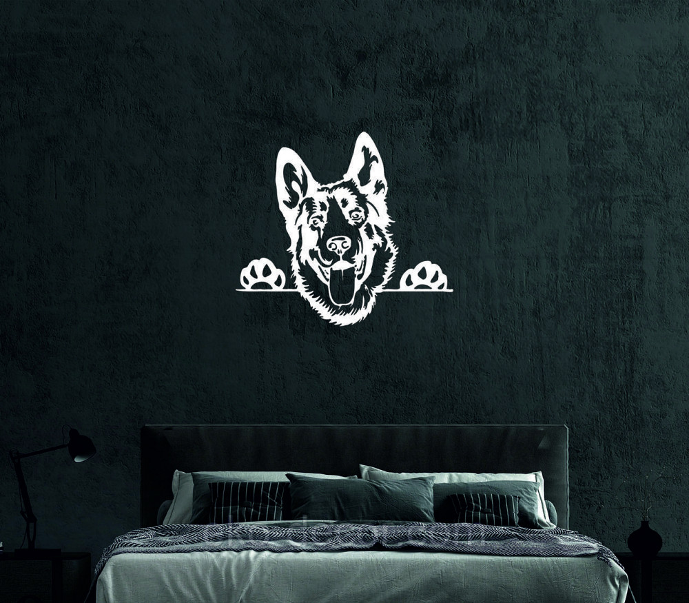 Декоративне настінне Панно «Вівчарка», Декор на стіну 50*44 см, Білий Київ - фото 3