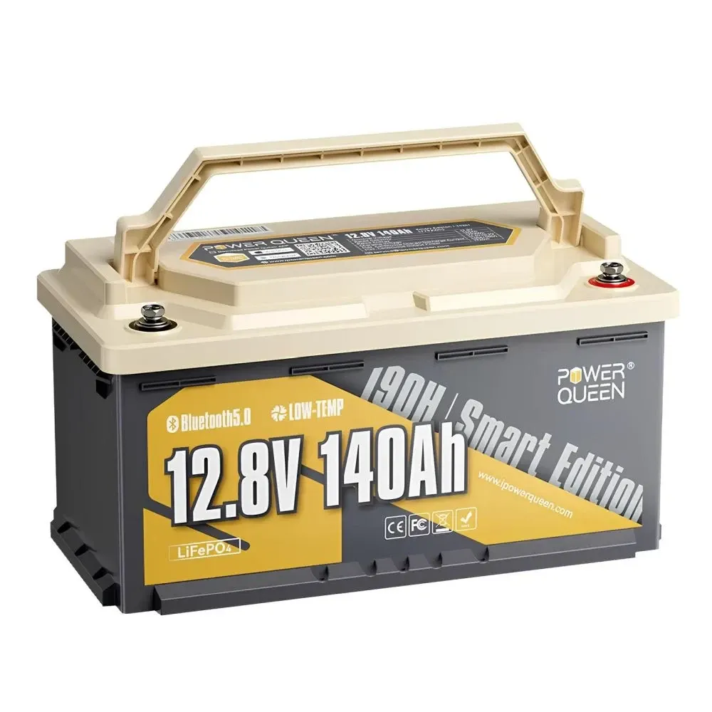 Акумуляторна батарея літій-залізо-фосфатна з Bluetooth 12.8В 140А*год LiFePO4 Power Queen H190 P12V140-150-RV190-BT-4-AC150 Київ - фото 2