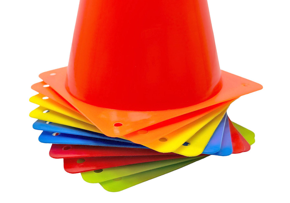 Конуси спортивні EasyFit 17 см (набір з 10 штук) різнокольорові Коломия - фото 4