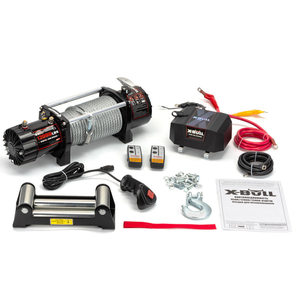 Автолебедка Электрическая Со Стальным Тросом X-Bull 12000Lbs Киев - изображение 3