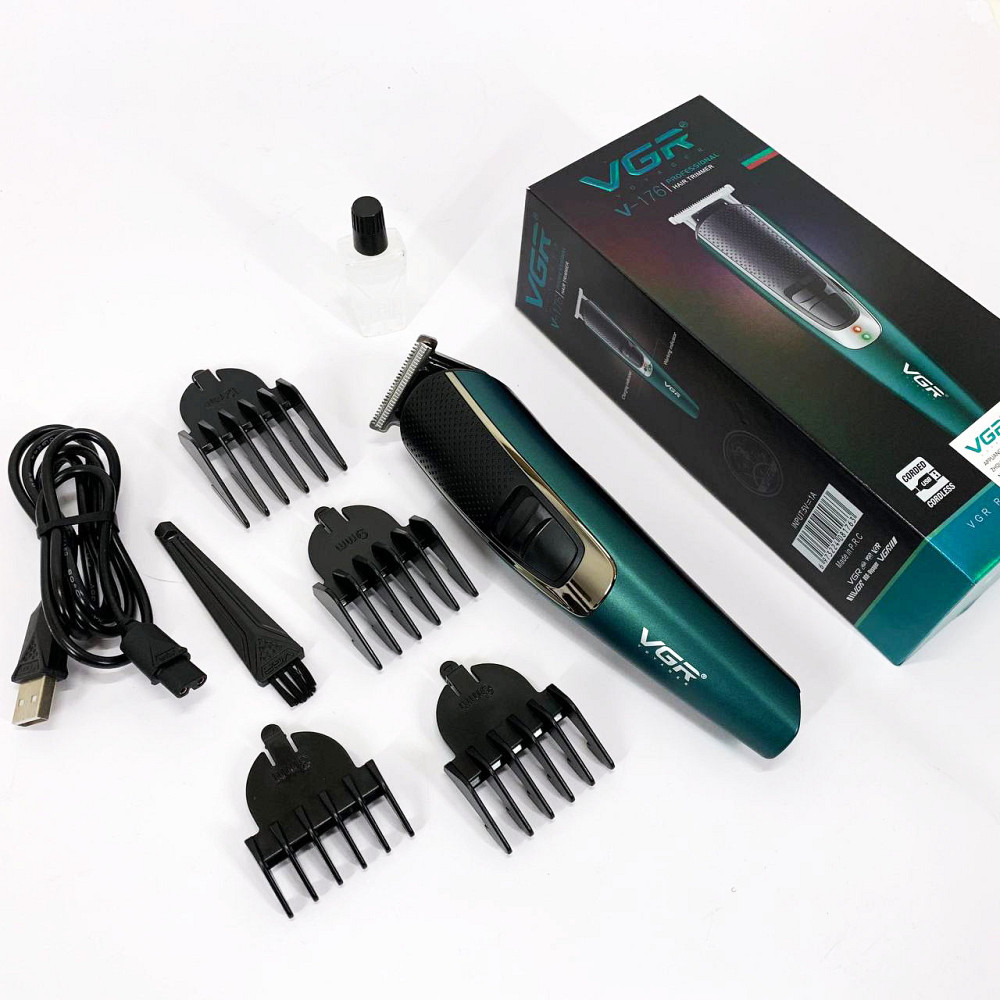 Электрическая машинка триммер для волос и бороды VGR, Острые профессиональные машинки для стрижки волос DZ-18 Львов - изображение 13