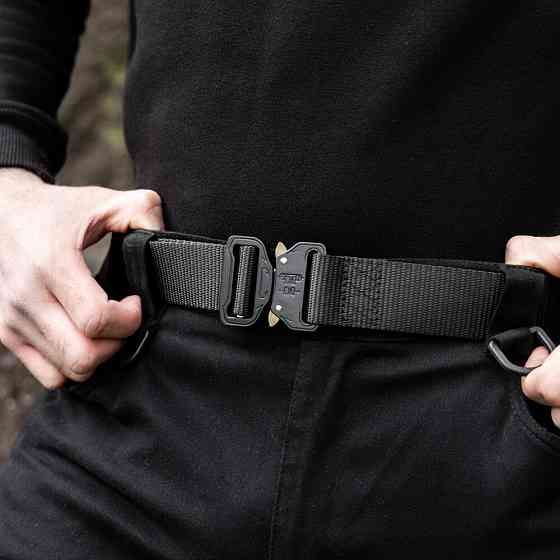 Ремінь Тактичний метал В2 Чорний Київ