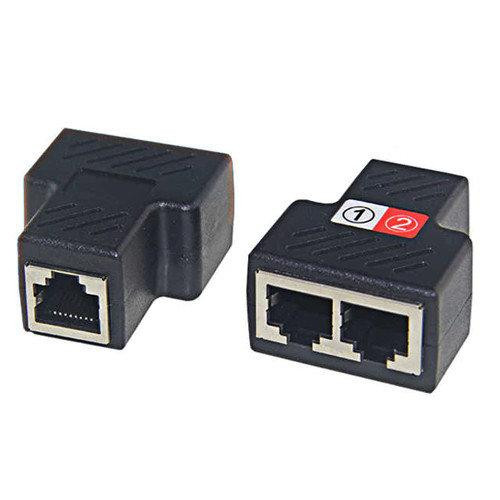 З'єднувач витої пари 1гн.-2r н.(RJ-45), чорний Полтава - фото 1