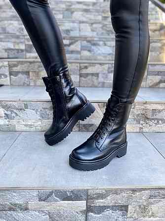 Черевики жіночі M.KRAFT чорні шкіра натуральна зима 37р.-40р. (4282) Коломыя