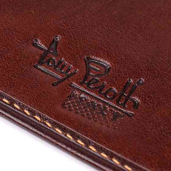 Універсальна обкладинка на паспорт з натуральної глянсової шкіри Tony Perotti 20890_1 (1597 moro) Коричневий Київ