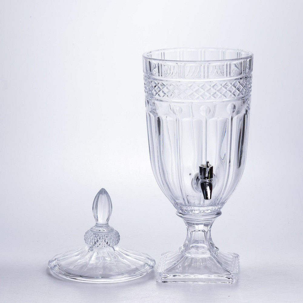 Лимонадниця з краном скляна 3 л диспенсер для напоїв лимонадник із краном HP-19-293 Коломия - фото 3