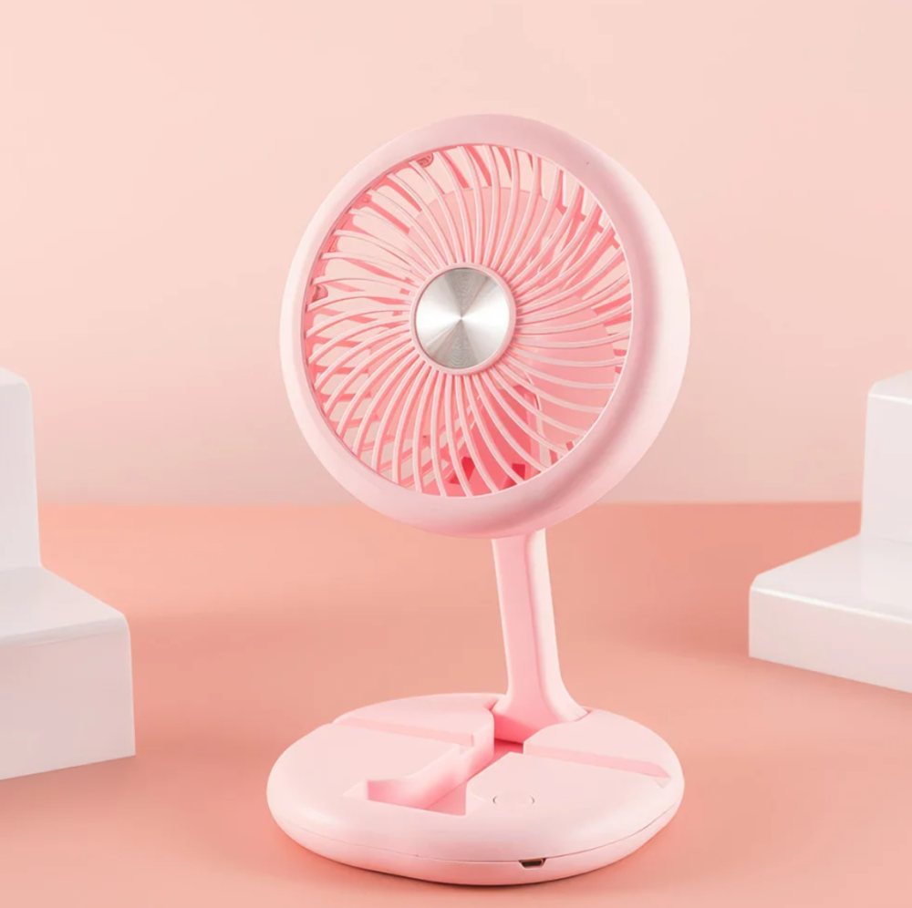 Портативний настільний вентилятор W1646 з підставкою для телефону 400 мАг, Час роботи: 1–3 години Одеса - фото 4