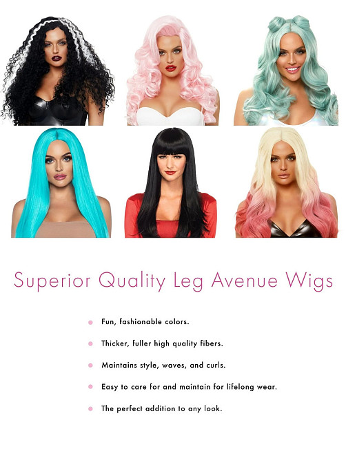 Парик черно-белый Leg Avenue Leg Avenue Cruella, размер O/S, длина 64 см Sex Aura Киев - изображение 5