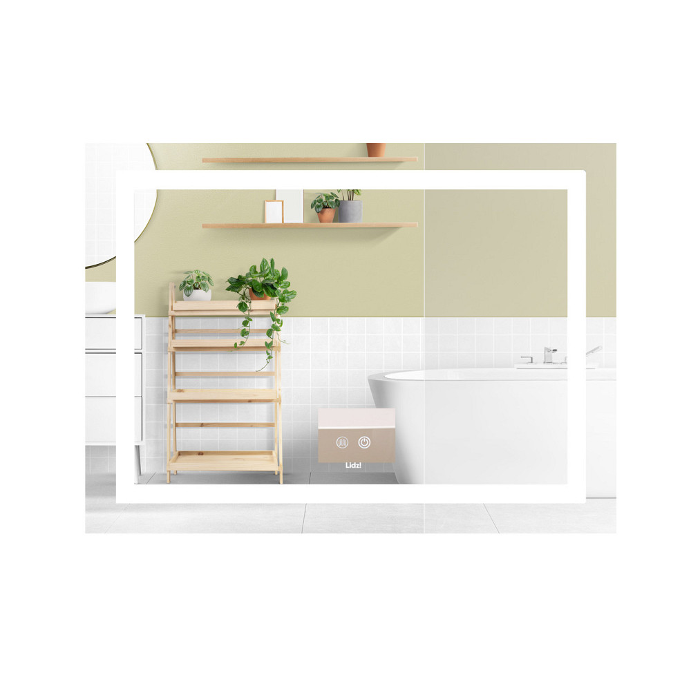 Дзеркало Lidz Kubis (KU1) 900х700 з LED-підсвіткою Touch, з антизапотіванням, з димером, рег. яскравості LD78LF904907048451 Київ - фото 1