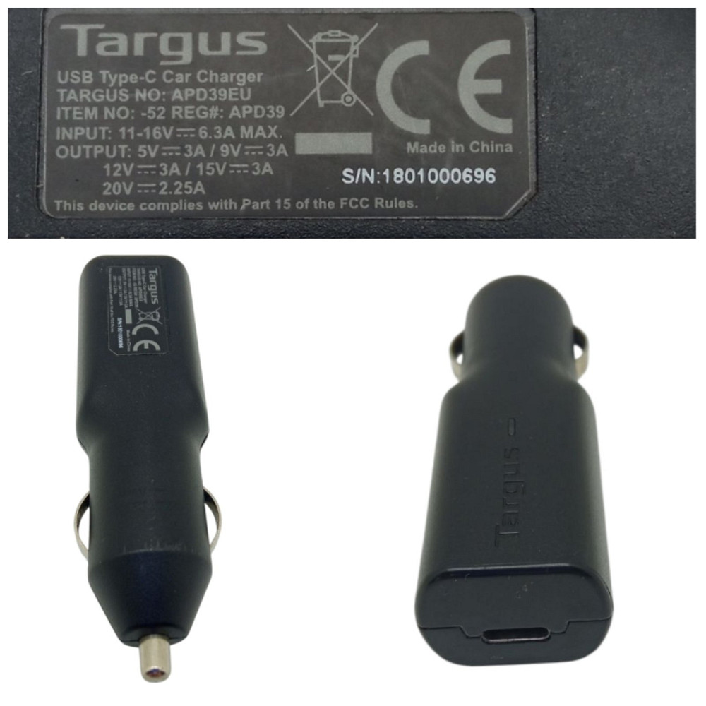 Автомобільна зарядка в прикурювач 5V 3A Type C Луцк - изображение 1