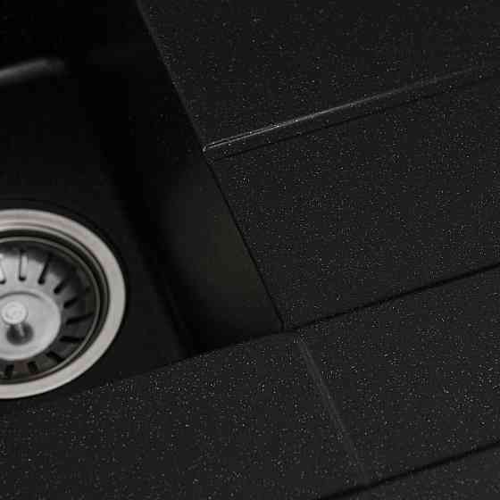 VALESO Гранітна мийка для кухні VALESO TOSKANA 7850W матова Чорний металік Киев