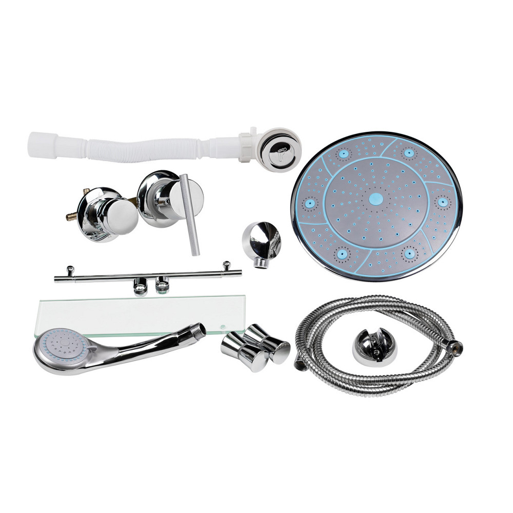 Душевой бокс Lidz Tani SB90x90.SAT.HIGH.FR, стекло Frost 4 мм Киев - изображение 8