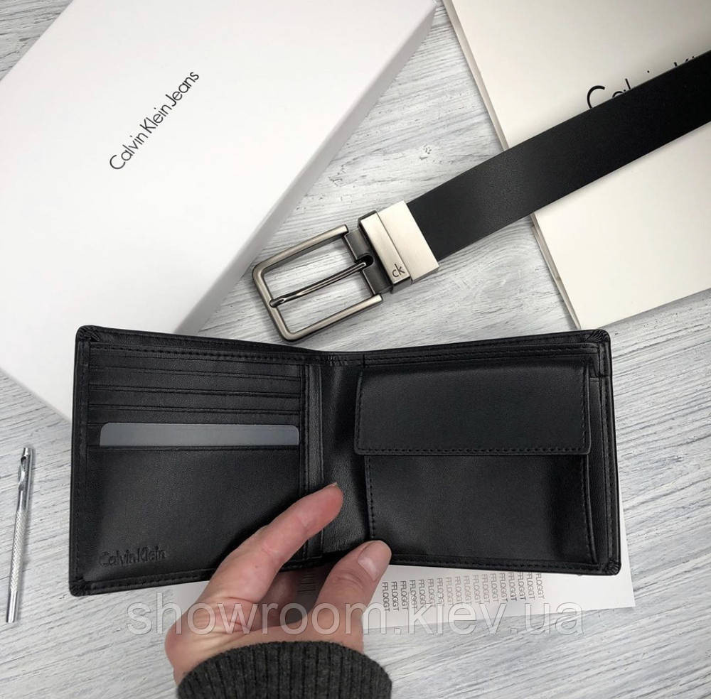 Чоловічий подарунковий набір портмоне та ремінь (461) Київ - фото 6