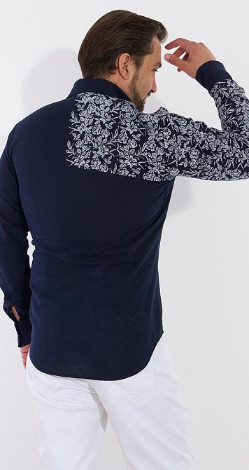 Лляна чоловіча сорочка вишиванка Київ - фото 4