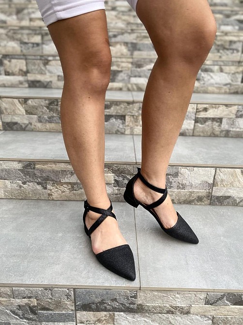 Seastar Балетки жіночі SEASTAR LL-215 чорні (весна-літо, еко-шкіра з напиленням) (3193) Коломыя - изображение 8