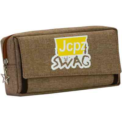 Пенал Cool For School 2 відділення Коричневий (J-2607-brown) Вінниця