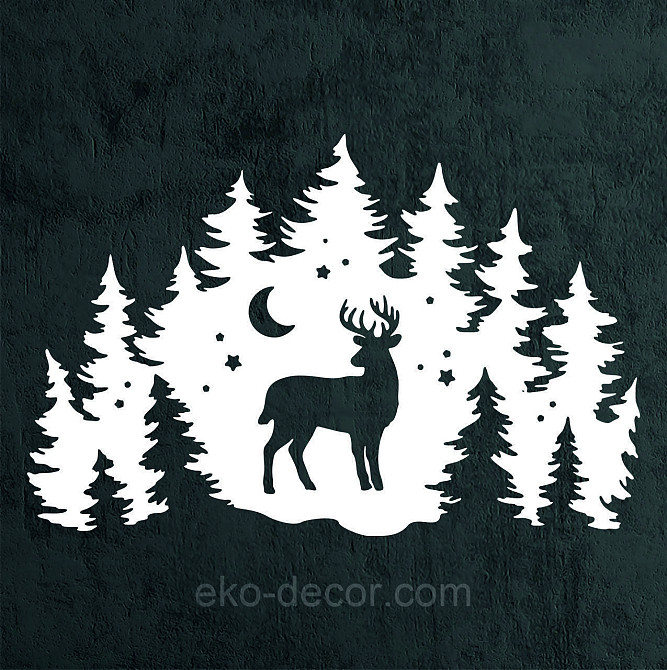 Декоративное настенное Панно «Новый год», Декор на стену 70*45 см, Белый Киев - изображение 8