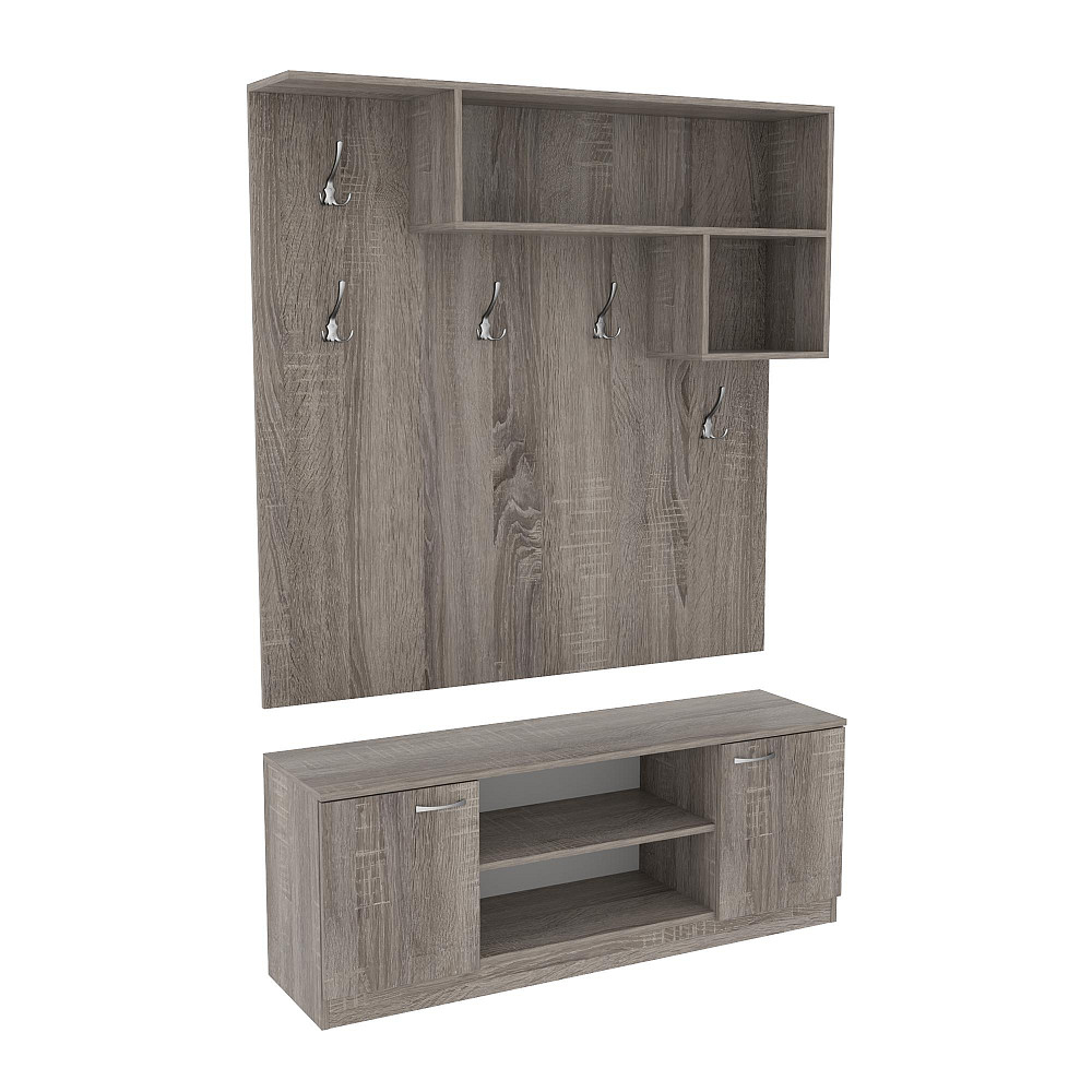 Передпокій ГКШ-10, Дуб Сонома Трюфель, 1300/350/1900 Львів - фото 1