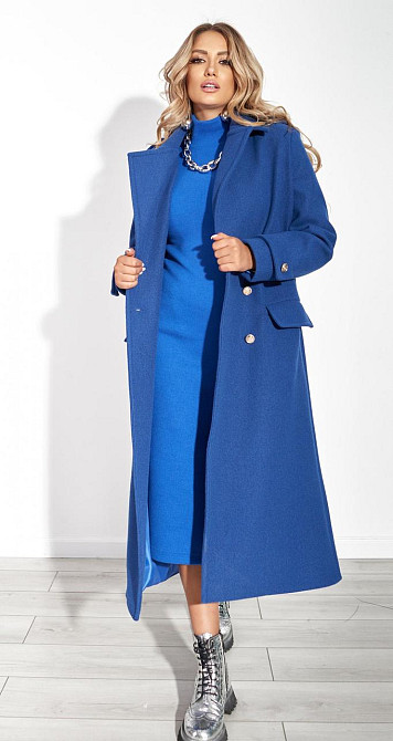 Лаконічне пальто з красивою фурнітурою (42) Київ - фото 10