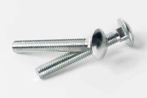 Болт с квадратным подголовником с полной резьбой М8*40 DIN 603 кл. пр. 4,8 цинк белый (пач 25шт) APRO Ровно - изображение 1