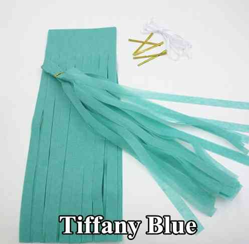 Кисточки тассел бумажные гирлянды 5 шт 35 см тиффани Киев