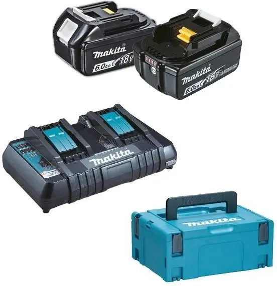 Makita Zestaw Zasilający 18V 6Ah (Bl1860B*2+Dc18Rd) 1980778 Киев - изображение 1