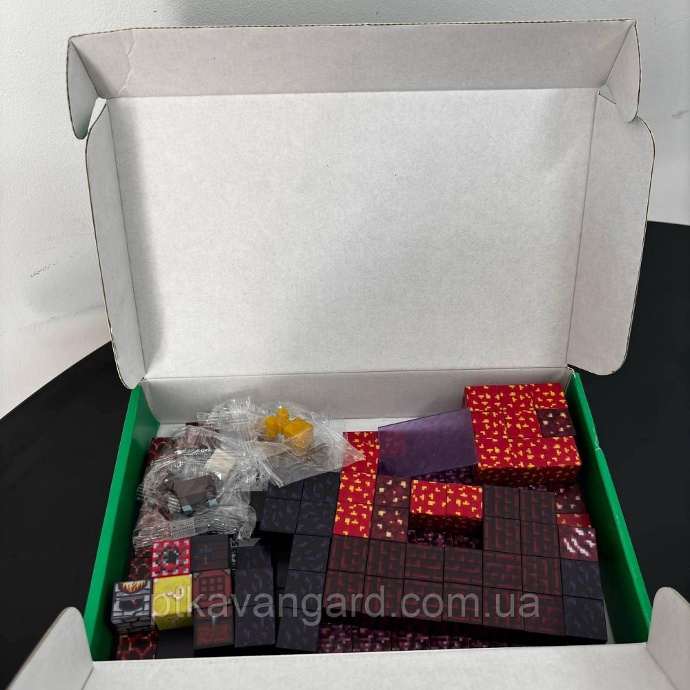 Магнитный конструктор майнкрафт 126 магнитных блоков портал в нижний мир Dream World LZCK 013 Хмельницкий - изображение 6