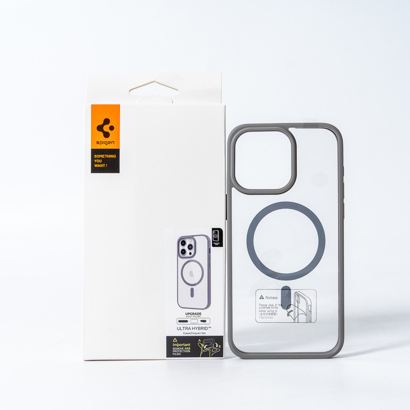 Чохол Spigen Magnetic Color для iPhone 15 Pro Сірий Київ - фото 5