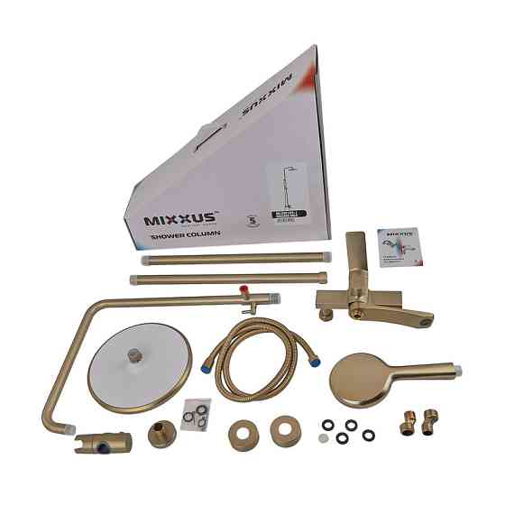 Душова колона зі змішувачем Mixxus Wilson 009-J Brushed Gold (Колір матове золото) (MI7124) ( 19499 ) Харків