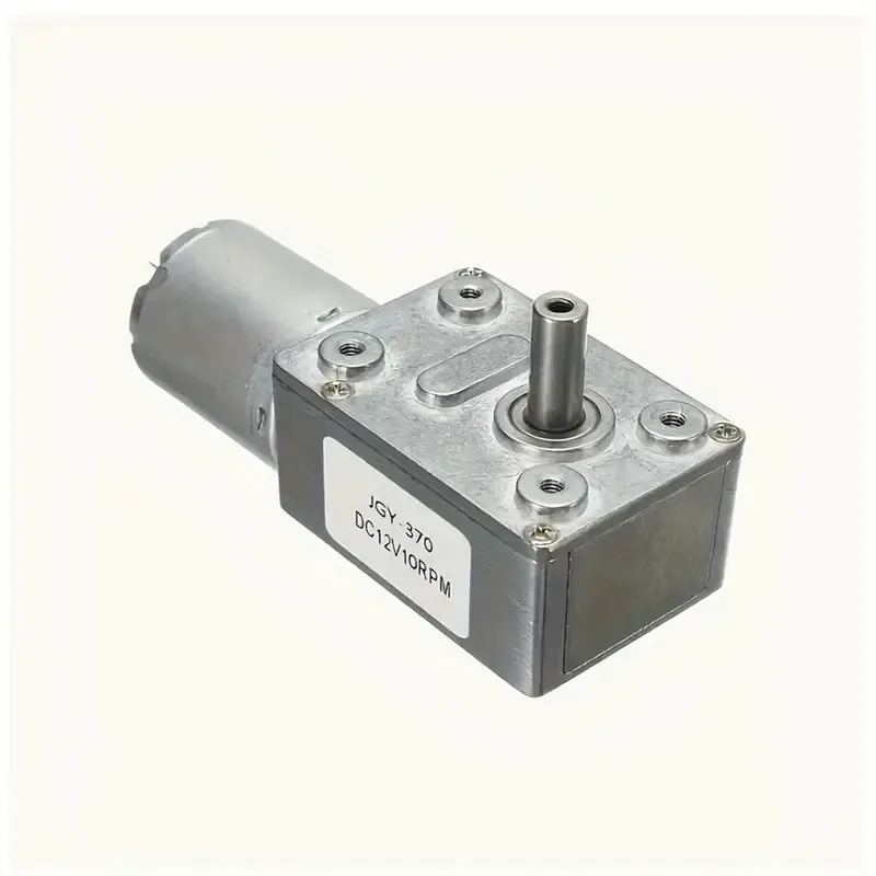 Мотор JGY-370 з червячним редуктором, 12В, 100 об/мин Київ - фото 1