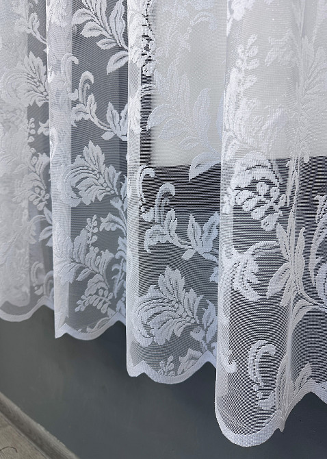 Тюль VR-Textil 1525т Жакард Білий 200х150 см (42-0829) Київ - фото 8