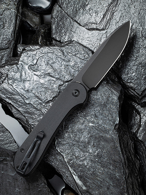 Ніж складаний туристичний Civivi Elementum Pocket, (8.9 см) 14C28N / G10 чорний Київ - фото 2