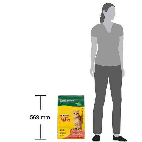 Сухий корм FRISKIES для дорослих котів, з яловичиною, куркою і овочами, 10 кг Київ