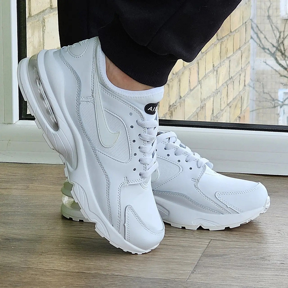 Мужские Белые Кроссовки Nike Air Max 93 Кожаные Найк (размеры: 39,40,41) Видео Обзор - 93-7 Днепр - изображение 6